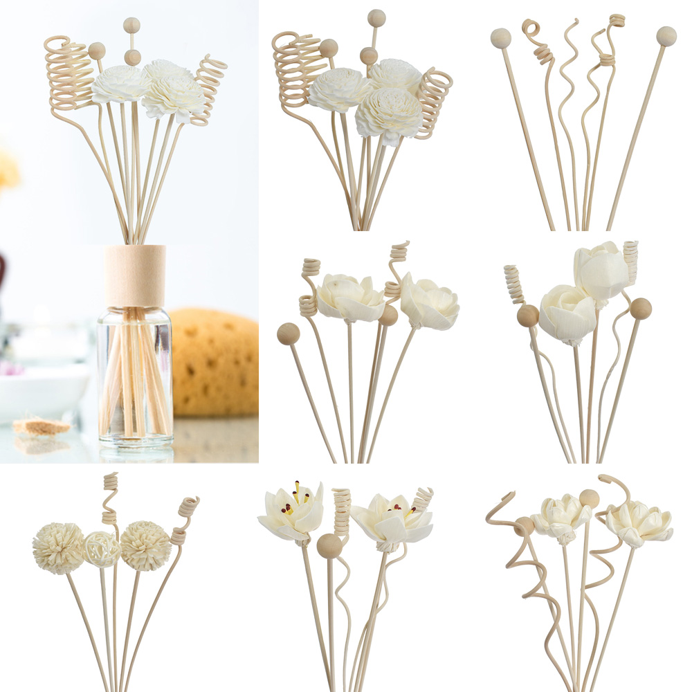 Perfume Fragrance Stick - 6PCS/8PCS/9PCS Artificial Flower Rattan Reed Fragrance