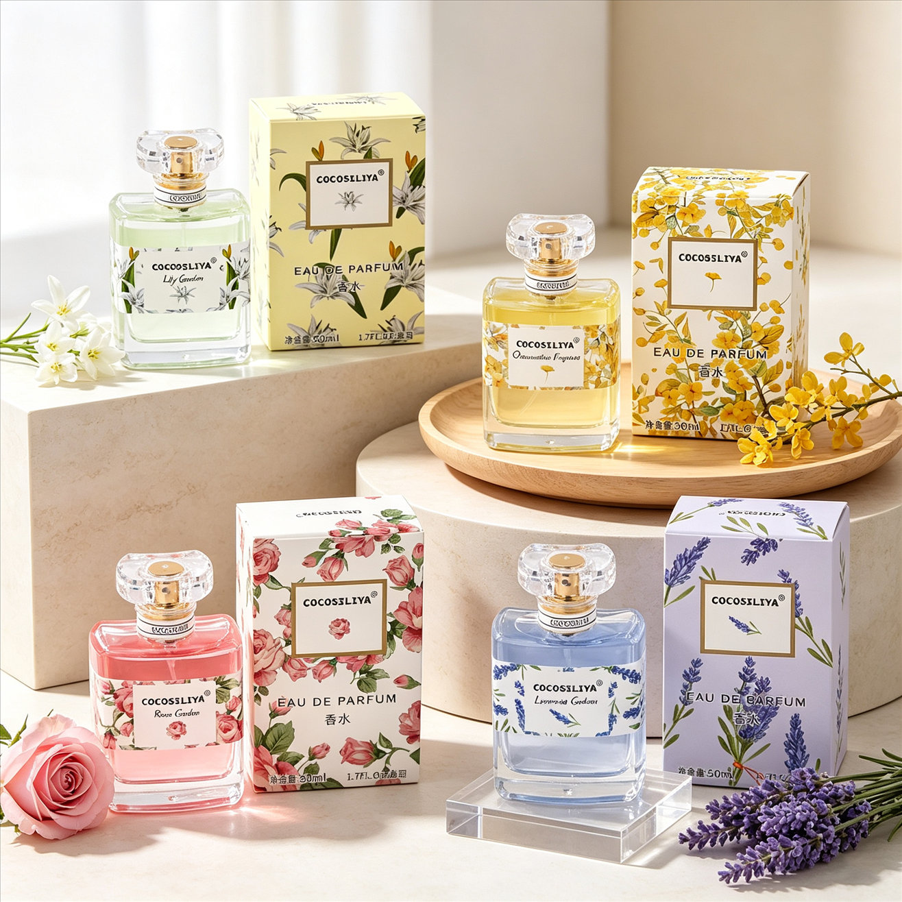 Perfume Fragrance Rose - Perfume For Women, 1.7oz X 2